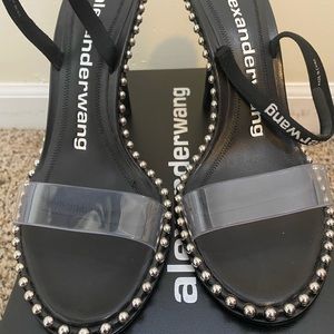 Alexander Wang Nova Logo Elastic Heels